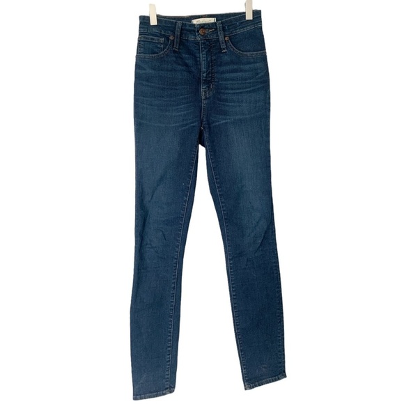 MADEWELL Curvy High-Rise Skinny Jeans in Hayes Wash - Picture 10 of 10